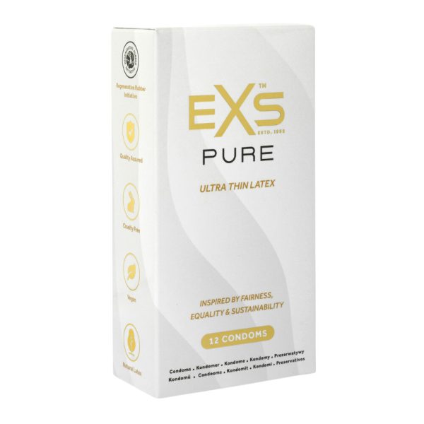 1008406x1 EXS Pur Ultra Thin Latex Condoms 12 Pack
