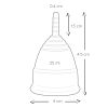 10950SMALLx4 Mae B Intimate Health 2 Small Menstrual Cups