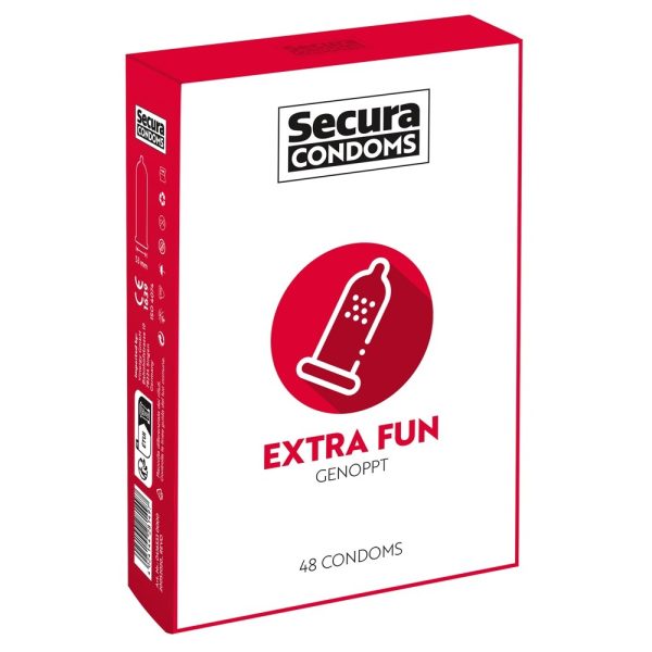 416533x1 Secura Condoms 48 Pack Extra Fun