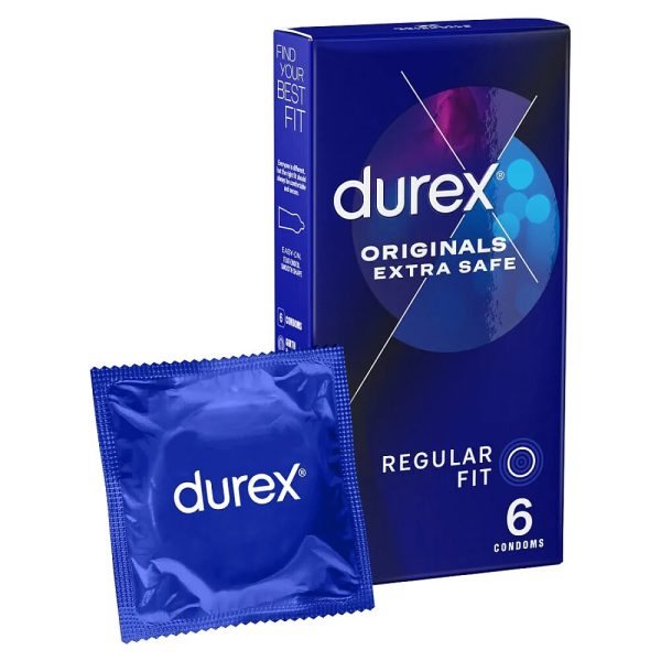 7025958x1 Durex Extra Safe Regular Fit Condoms 6 Pack