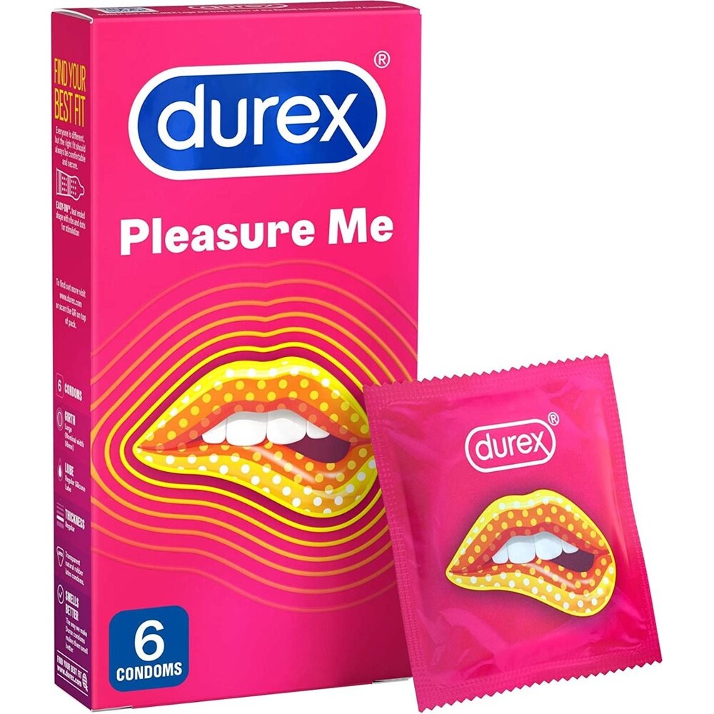 Durex Pleasure Me Ribbed And Dotted Condoms 6 Pack - Flawless Fantasies
