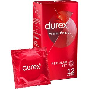 7045277x1 Durex Thin Feel Regular Fit Condoms 12 Pack