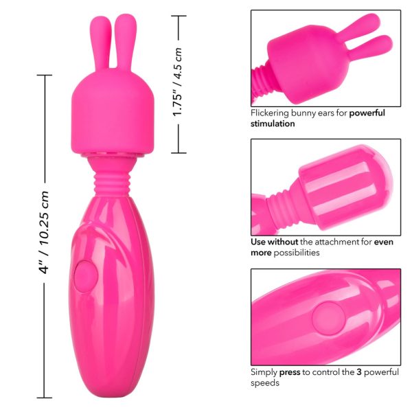 SE-0039-10-3x2 Tiny Teasers Rechargeable Bunny Vibrator