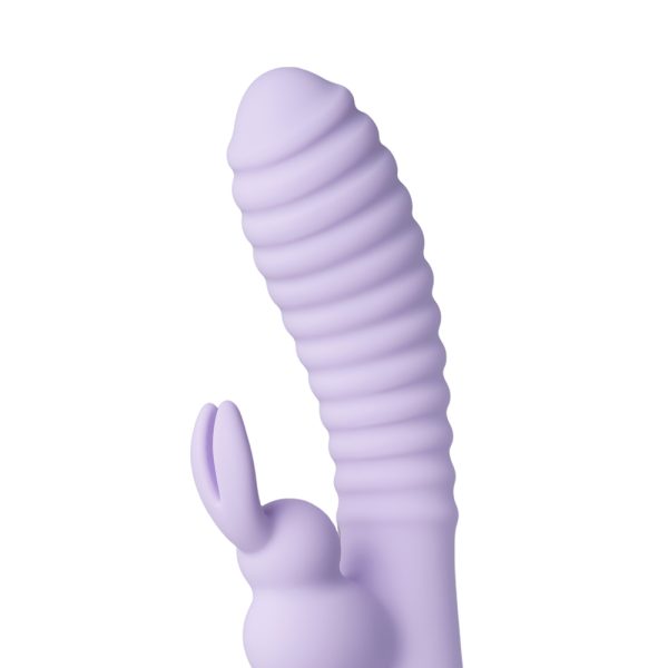 Rechargeable 12-Speed Rabbit Vibrator Purple