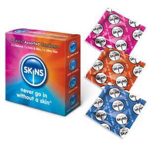 SKAS4x Skins Condoms Assorted 4 Pack