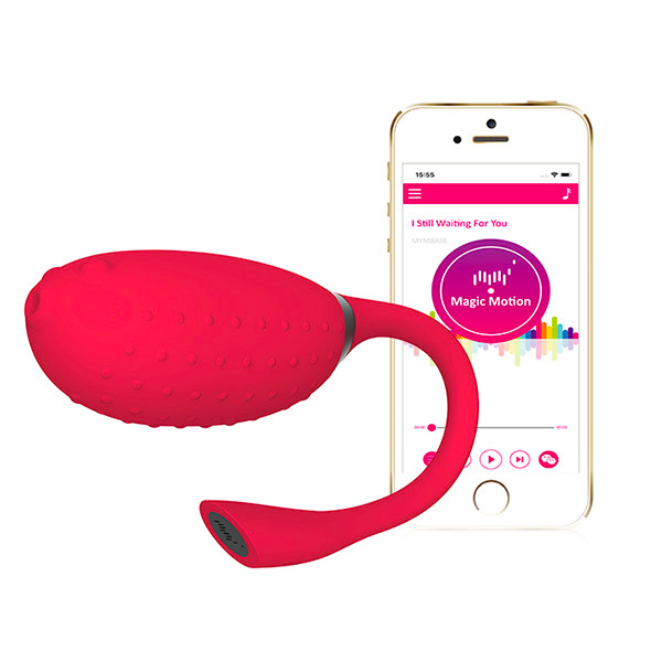 103246x3 Magic Motion Fugu Red Clitoral Vibe Remote Control