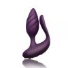 10COTLPLx1 Rocks Off Cocktail Remote Control Couple's Vibe Purple