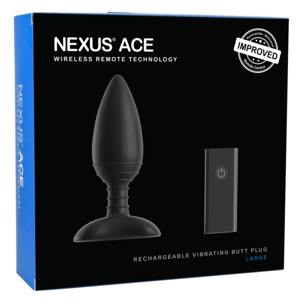 ACE002x4 Nexus Ace Rechargeable Vibrating Butt Plug LARGE