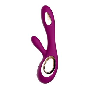 LELO7840x1 Lelo Soraya Wave Rose Dual Waterproof Rechargeable Vibrator