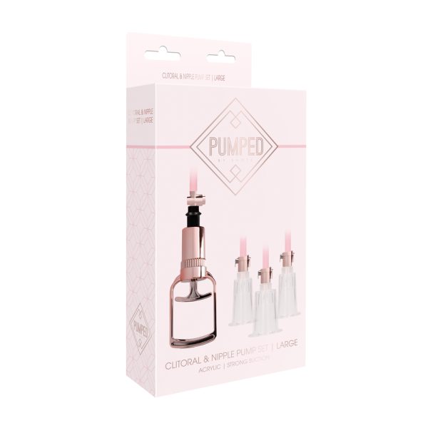 PMP025ROSx4 Pumped Clitoral and Nipple Pump Set