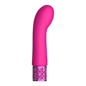 ROY007PNKx1 Royal Gems Bijou Rechargeable Silicone Bullet Pink