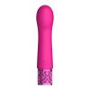ROY007PNKx2 Royal Gems Bijou Rechargeable Silicone Bullet Pink