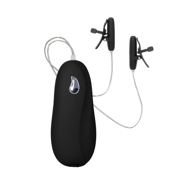 SE-2599-05-2x1 Heated Vibrating Nipple Teasers Black