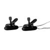 SE-2599-05-2x2 Heated Vibrating Nipple Teasers Black
