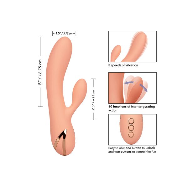 SE-4350-60-3x4 Monterey Magic Vibrator with Clit Stim