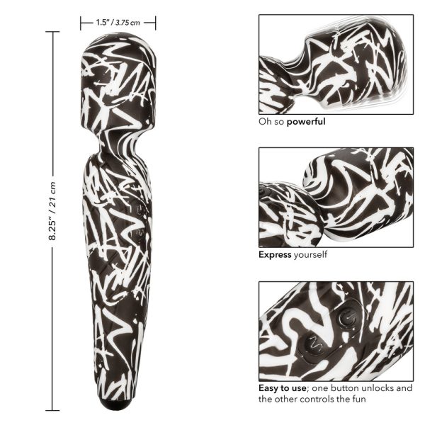 SE-4412-50-3x2 Rechargeable Waterproof Hype Massager Wand