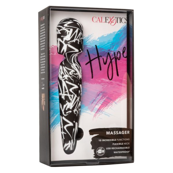 SE-4412-50-3x4 Rechargeable Waterproof Hype Massager Wand