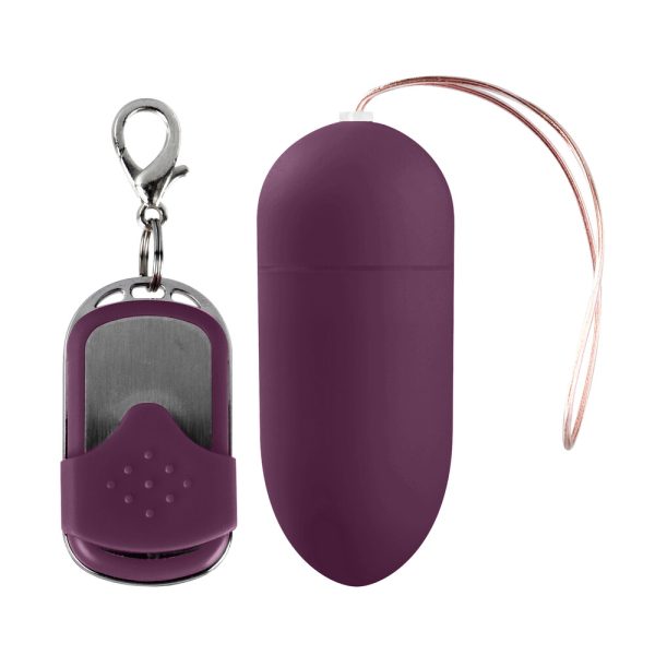 SHT025PURx1 10 Speed Remote Vibrating Egg BIG Purple