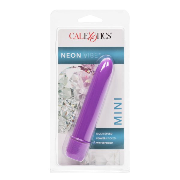 SE-0542-14-2x4 Neon Purple Mini Multi Speed Vibrator